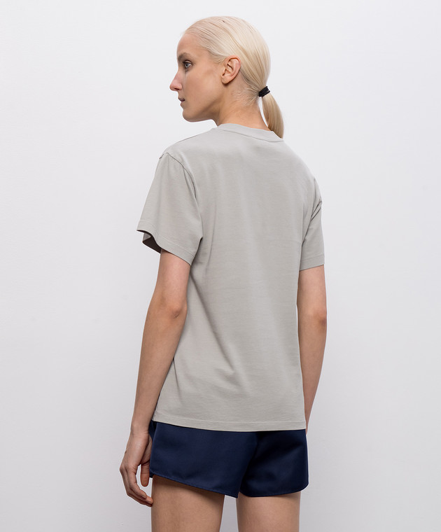 Max & Co Серая футболка Gnuno с принтом MCOOGNUNO изображение 4