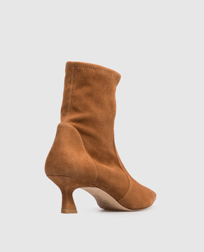 Stuart Weitzman Коричневые замшевые ботильоны VINNIE SM577