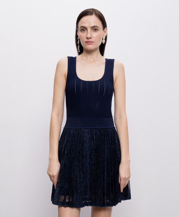 Simkhai Синее платье с кружевом 2261251PK изображение 3