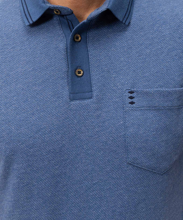 Florentino Синее поло 126774610652 изображение 5