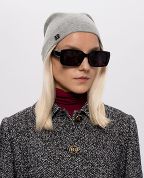Dolce&Gabbana Серая меланжевая шапка из кашемира FXQ30TJBW2L
