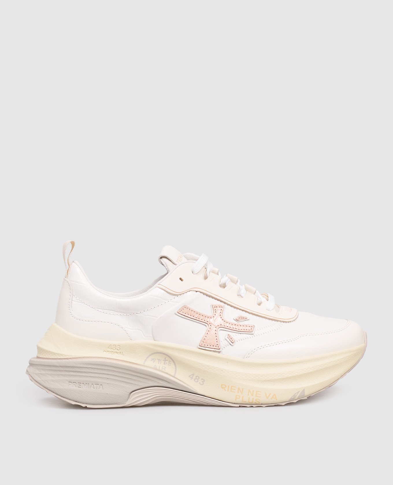 White leather sneakers HILL Premiata
