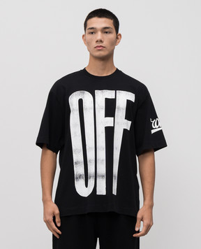Off-White Чорна футболка Big Off 44MAA120F5J00L