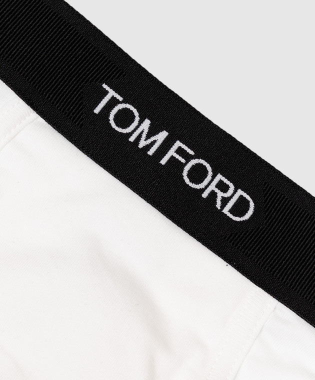 Tom Ford Белые трусы-брифы с узором логотипа T4LC11040 изображение 3