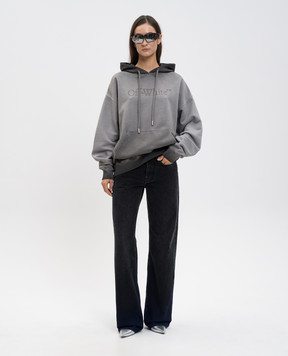 Off-White Серые худи с логотипом 2BB06DF25FLE001