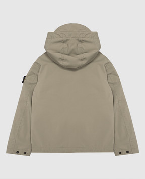 Stone Island Детская куртка цвета хаки с патчем L2S164100007S0A2714