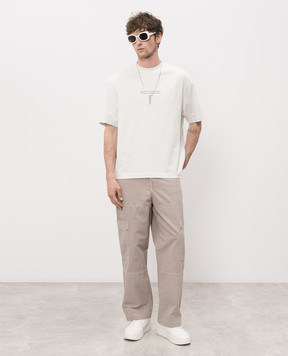 Off-White Зелена футболка з принтом логотипа 44MAA120S26J007