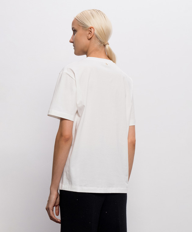 Twinset Белая футболка с цепочками 262AP2460 изображение 4
