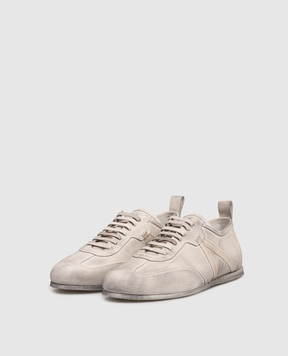 Ann Demeulemeester Бежеві замшеві кросівки Siru B0012585LT147