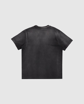 Off-White Дитяча сіра футболка з принтом логотипа 44BAA002F5J008