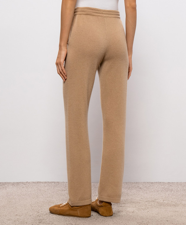 Sporty & Rich Коричневые брюки Ivana из кашемира и шерсти PA02785327BR24 изображение 4