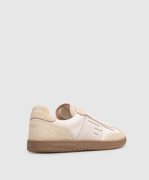 Balmain Бежеві комбіновані кросівки Swan GM0VI422TNAV зображення 3
