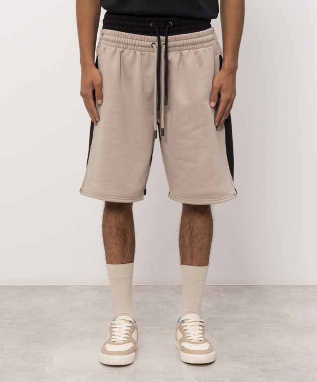 Off-White Черные шорты с эффектом наложения слоев 44MCI01CF26F001 изображение 3