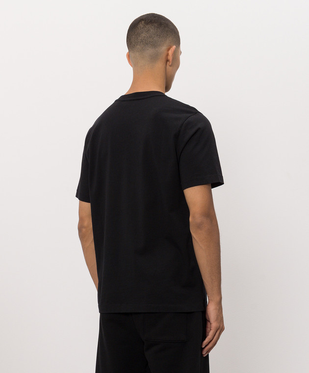 Off-White Черная футболка с принтом логотипа 44MAA16MF26J00M изображение 4