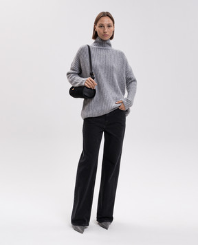 Allude Сірий светр з кашеміру та шовку 26577092