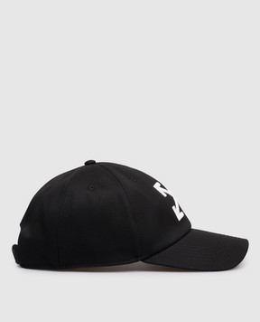 Off-White Чорна кепка з емблемою OMLA04AC99FAB002
