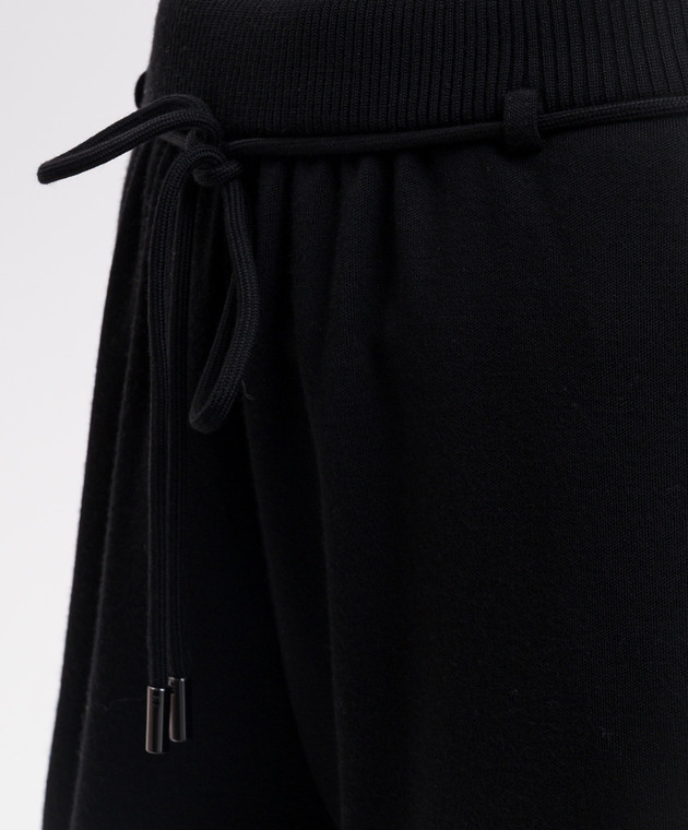 Max Mara Чорні спортивні штани FELTRE з вовни MXMFELTRE зображення 4