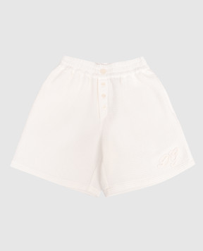 Dolce&Gabbana Дитячі білі шорти з нашивкою монограми L43Q97FU628812+