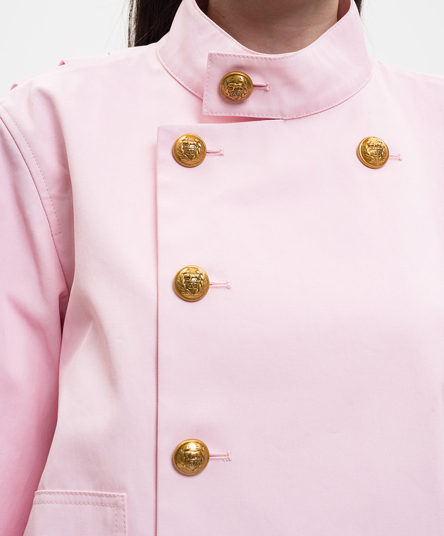 Valentino Рожева двобортна куртка 8V0CJM10BDK зображення 5