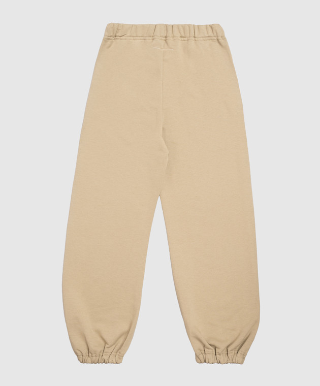 Maison Margiela MM6 Дитячі джогери кольору хакі з принтом логотипа M61148MM02X зображення 2