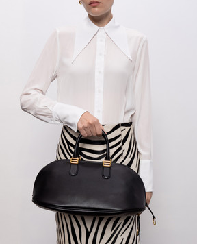 Balenciaga Чорна шкіряна сумка-тоут Bolero 8680742ACJS