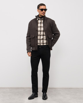 Enrico Mandelli Черные джинсы с логотип патч 0MIAMI5861