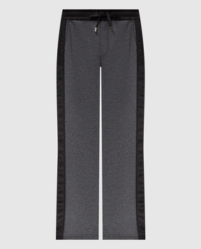 Dolce&Gabbana Серые спортивные брюки с лампасами GP1P9THUML9