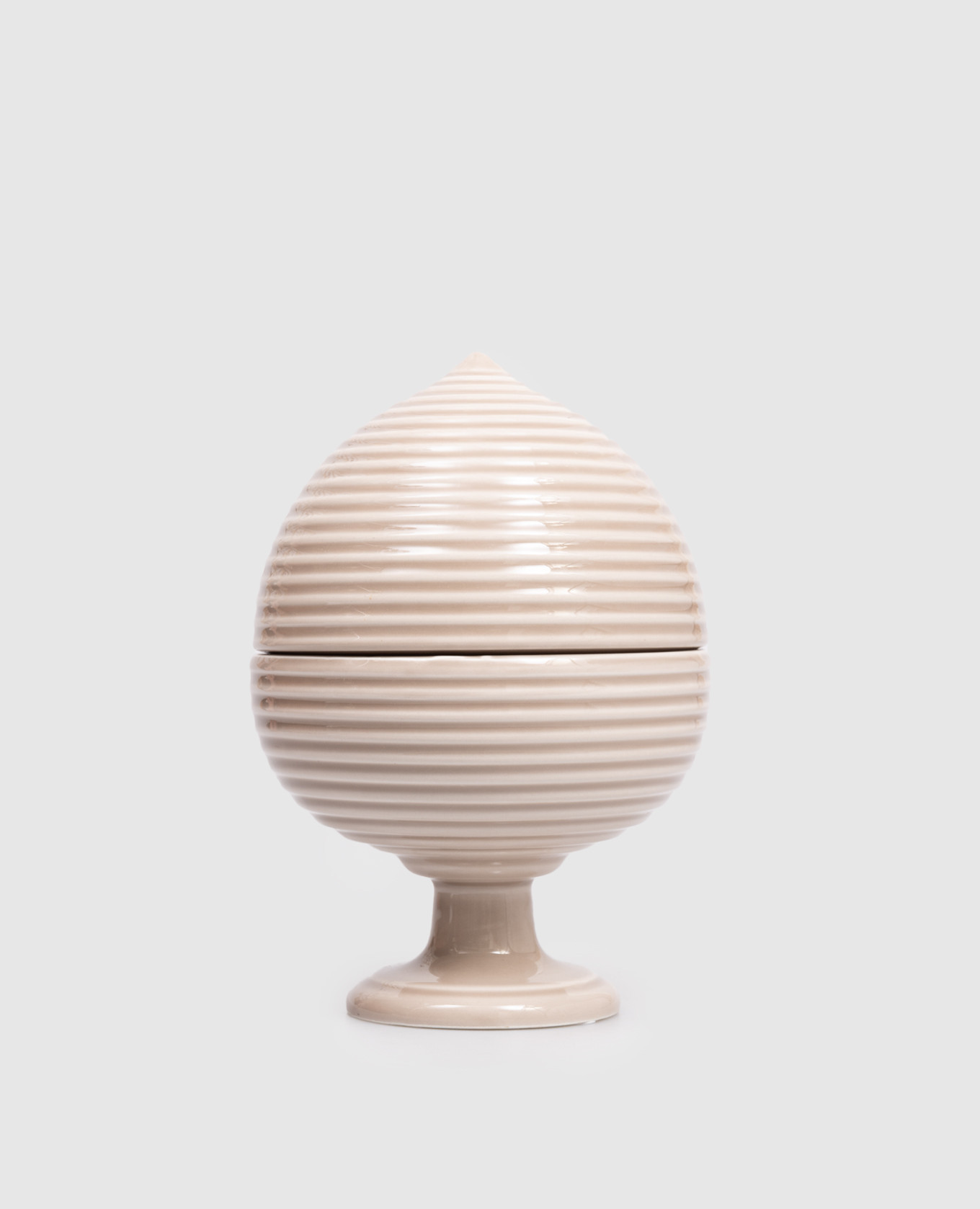 

Ароматизированная свеча Giardino D'Agrumi в керамическом подсвечнике с крышкой, Бежевый, Свечи