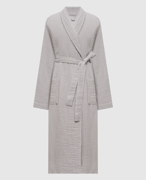 L'Appartement Сірий халат Plush PLUSHAIRPLYBATHROBE