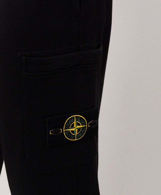 Stone Island Чорні джогери з патчем логотипа L2S156200021S0051 зображення 5