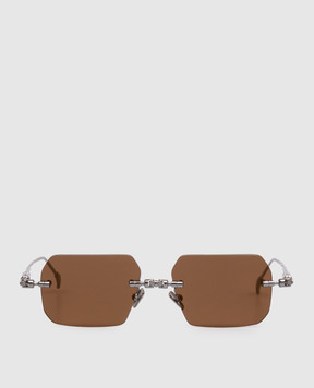 Kuboraum Серебристые солнцезащитные очки H68 KRSH68RH000000BF