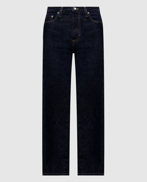 Loulou de Saison Сині джинси JUDE з патчем логотипа JUDELDS