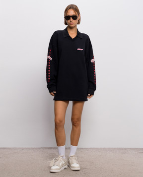 Off-White Черное платье Star 2FU00595T
