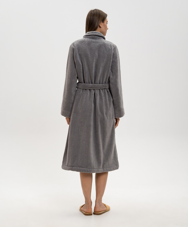 L'Appartement Серый махровый халат CHICAGO CHICAGOBATHROBE изображение 4