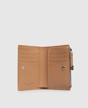 Gianni Chiarini Бежеве шкіряне портмоне з логотипом PF6003TKL