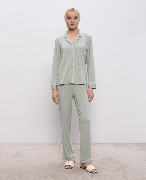 Dore & Rose Зелена піжама з окантуванням TENCELPJSET