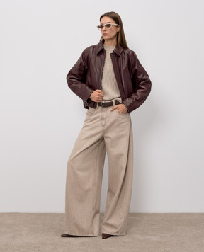 Brunello Cucinelli Бежевий светр з кашеміру та вовни MBM753500P