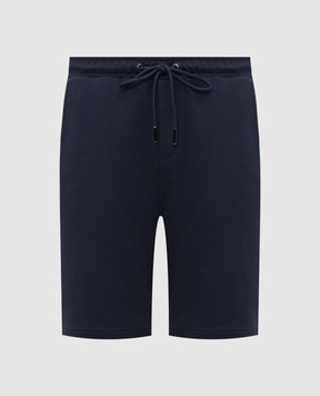 Iceberg Сині шорти з брендовим принтом D020630A