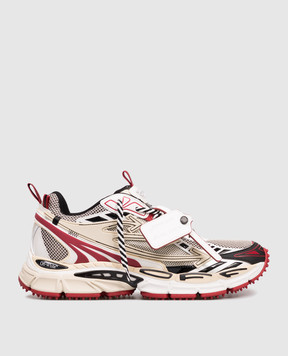 Off-White Бежеві кросівки OW BE RIGHT BACK з логотипом OMIA295F25FAB005