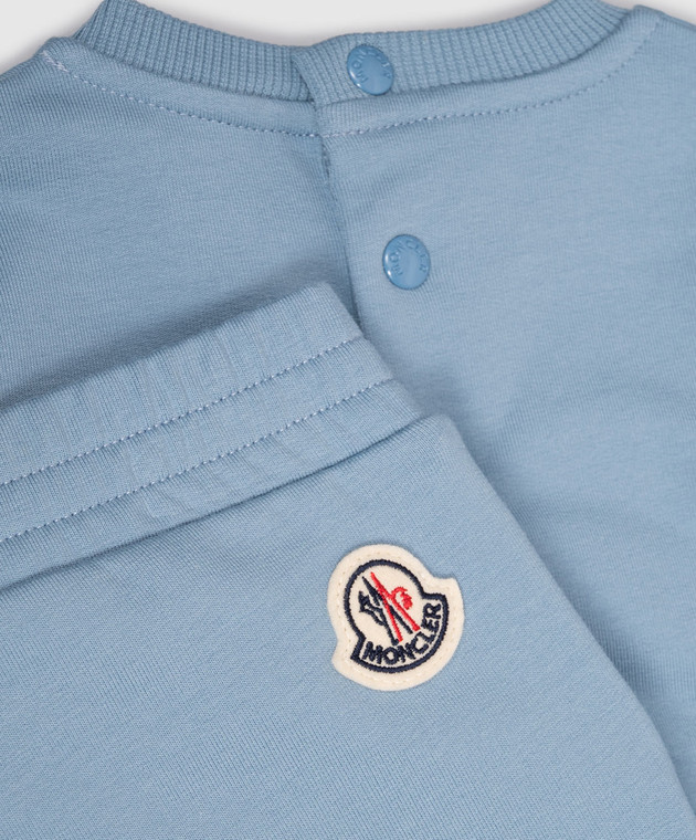 Moncler ENFANT Детский утепленный костюм с нашивкой логотипа L29518M0000789AM3 изображение 3