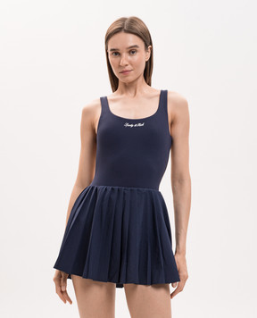 Sporty & Rich Синя сукня-плісе DR00975326BL106