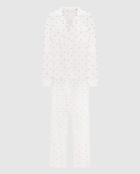 Dore & Rose Біла піжама в принт VALENTINETENCELPJSET