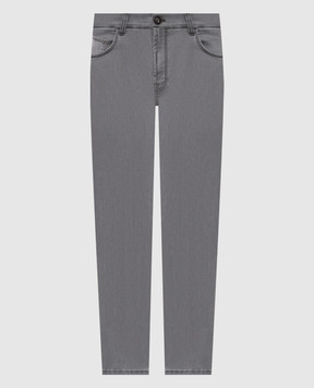 Stefano Ricci Серые джинсы с логотип патч MFT61B3090T109BK