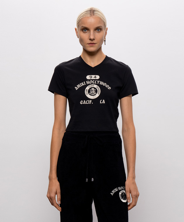 AMIRI Чорний топ з принтом AW426JR013 зображення 3