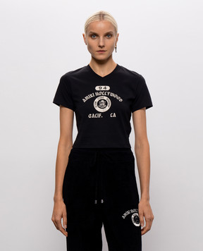 AMIRI Черный топ с принтом AW426JR013