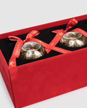 Stefano Ricci Набір брендованих ялинкових прикрас KGCBALL3SR01