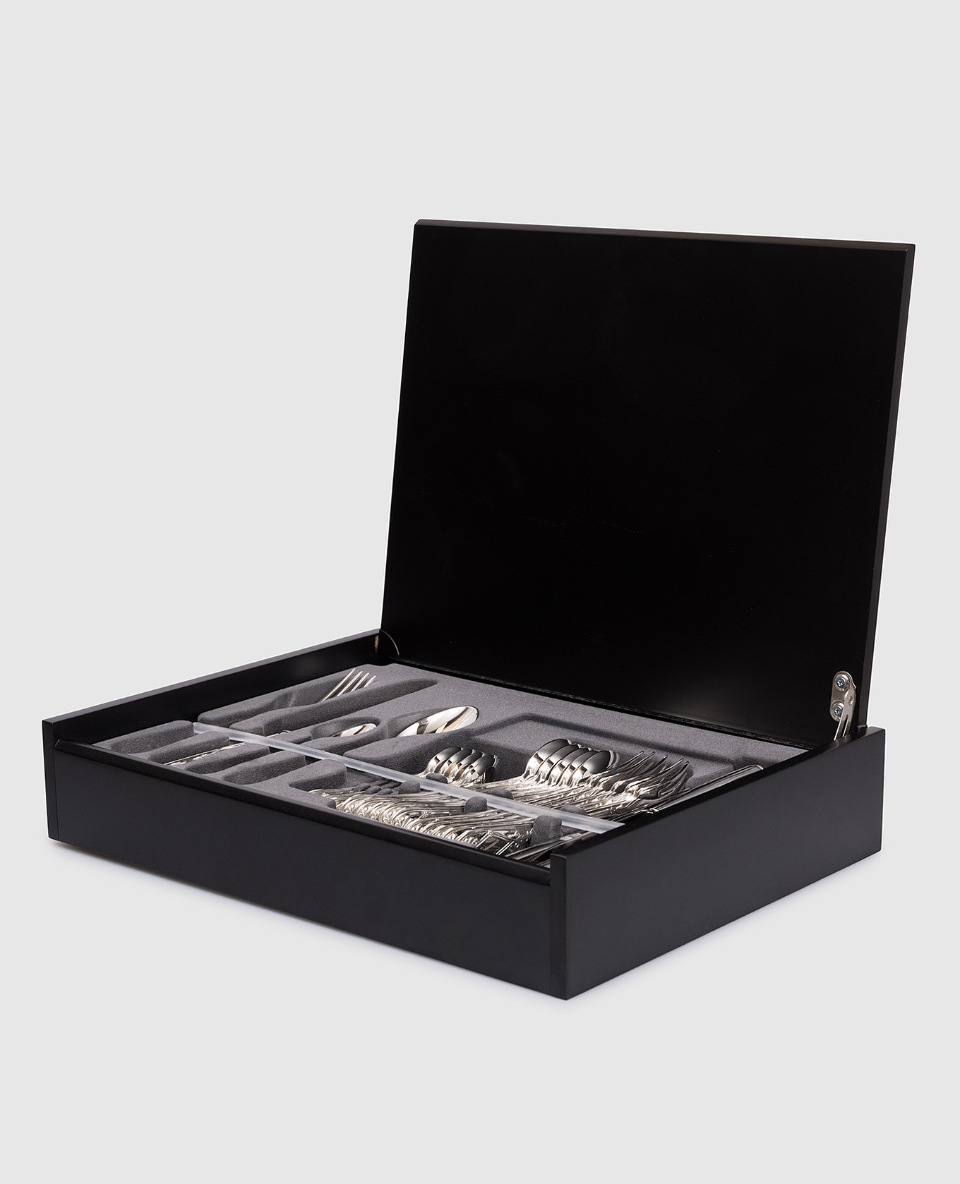 

Набор столовых приборов Excelsior в деревянном футляре, Серебристый, Столовые приборы