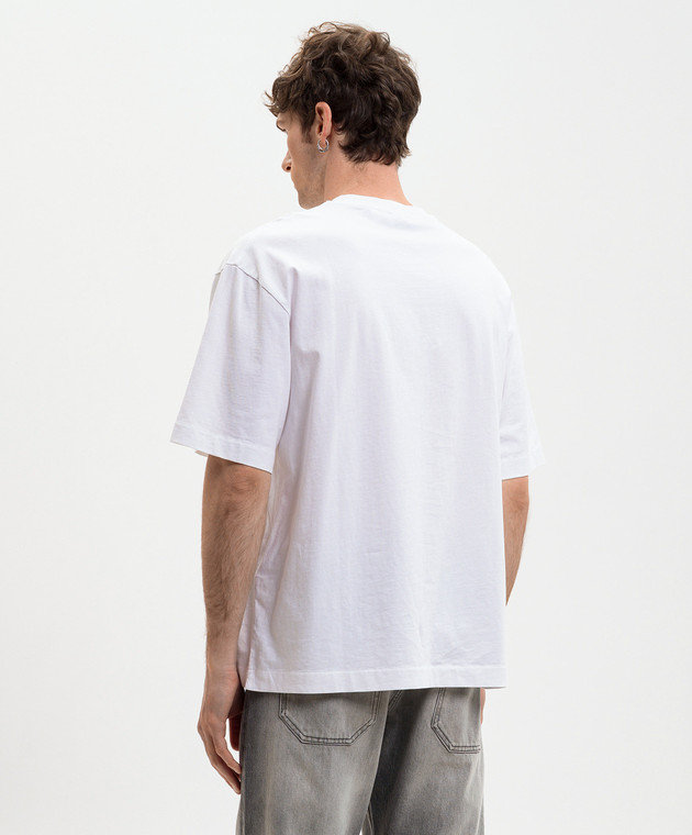 Off-White Біла футболка з логотипом OFF 44MAA120S26J00Y зображення 4