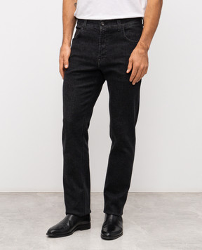 Stefano Ricci Черные джинсы с логотипом MFT53B1111RT36BK