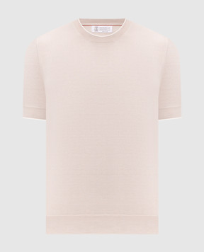 Brunello Cucinelli Бежева футболка M29805200